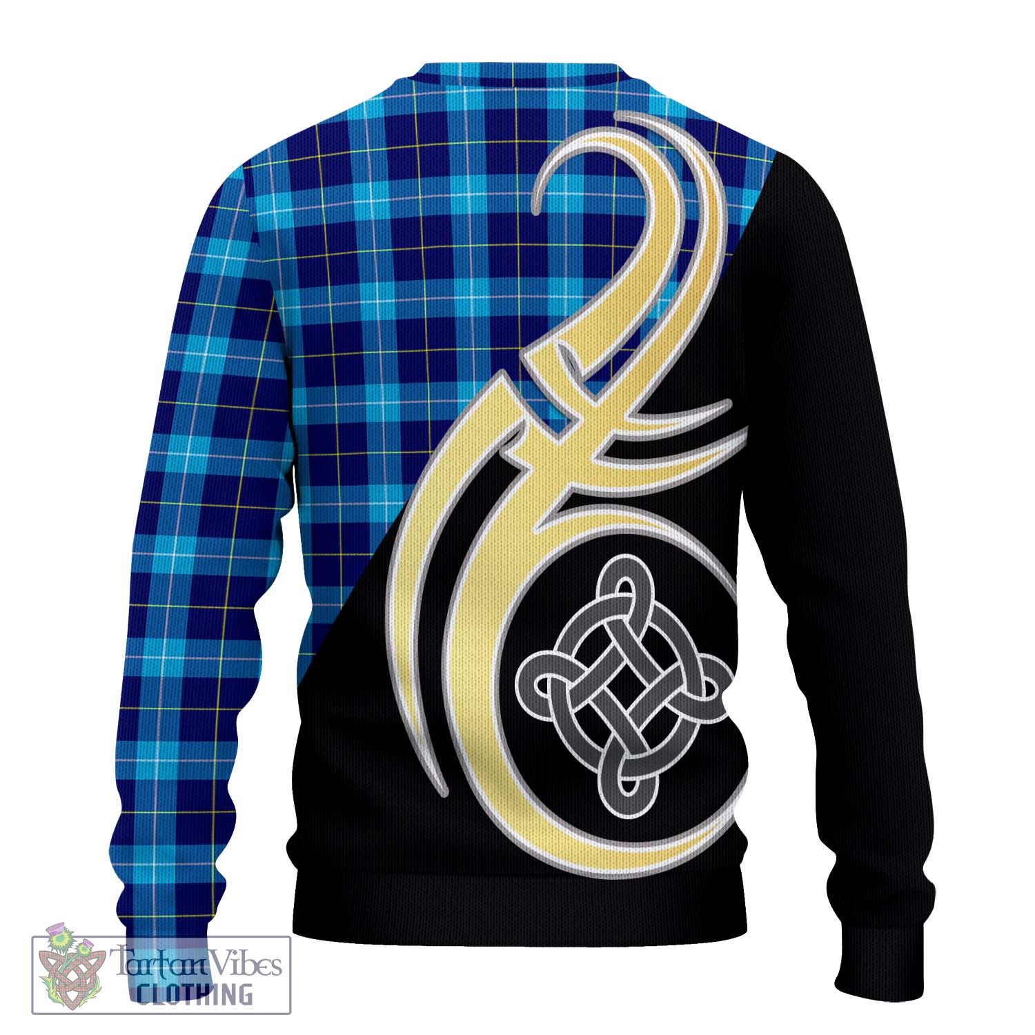 McKerrell Tartan Ugly Sweater with Family Crest and Celtic Symbol Style - Tartan Vibes Clothing