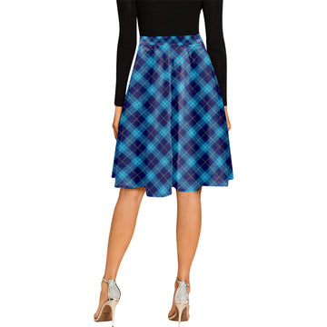 McKerrell Tartan Melete Pleated Midi Skirt Cross Style - Tartan Vibes Clothing