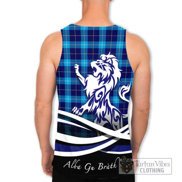 McKerrell Tartan Men's Tank Top with Alba Gu Brath Regal Lion Emblem - Tartan Vibes Clothing