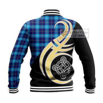 McKerrell Tartan Baseball Jacket with Family Crest and Celtic Symbol Style