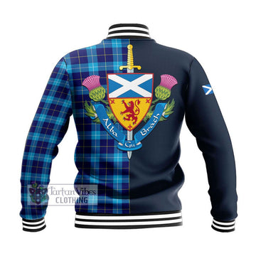 McKerrell Tartan Baseball Jacket Alba with Scottish Lion Royal Arm Half Style