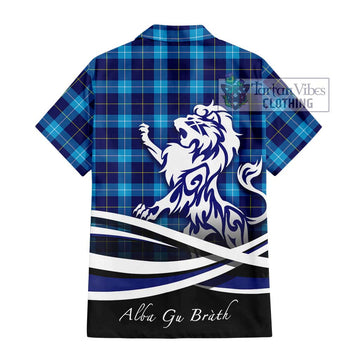 McKerrell Tartan Hawaiian Shirt with Alba Gu Brath Regal Lion Emblem - Tartan Vibes Clothing