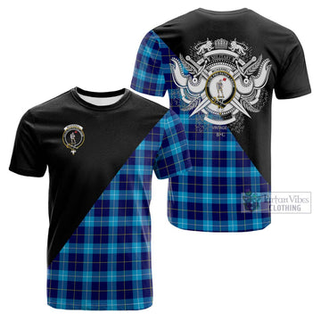 McKerrell Tartan Cotton T-shirt with Family Crest and Military Logo Style Kid's Shirt - Tartan Vibes Clothing