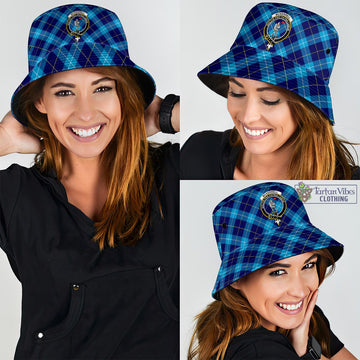 McKerrell Tartan Bucket Hat with Family Crest - Tartan Vibes Clothing