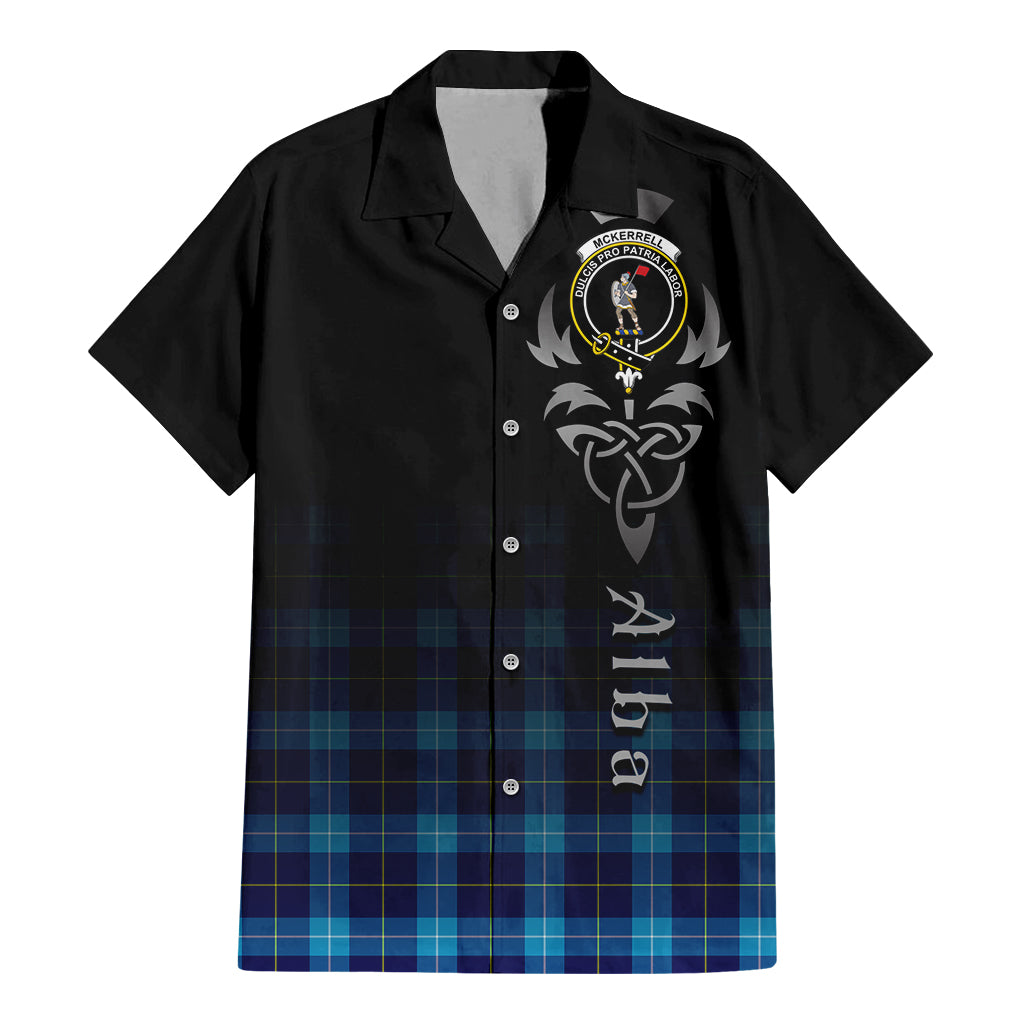 McKerrell Tartan Hawaiian Shirt Shirt Featuring Alba Gu Brath Family Crest Celtic Inspired - Tartan Vibes Clothing