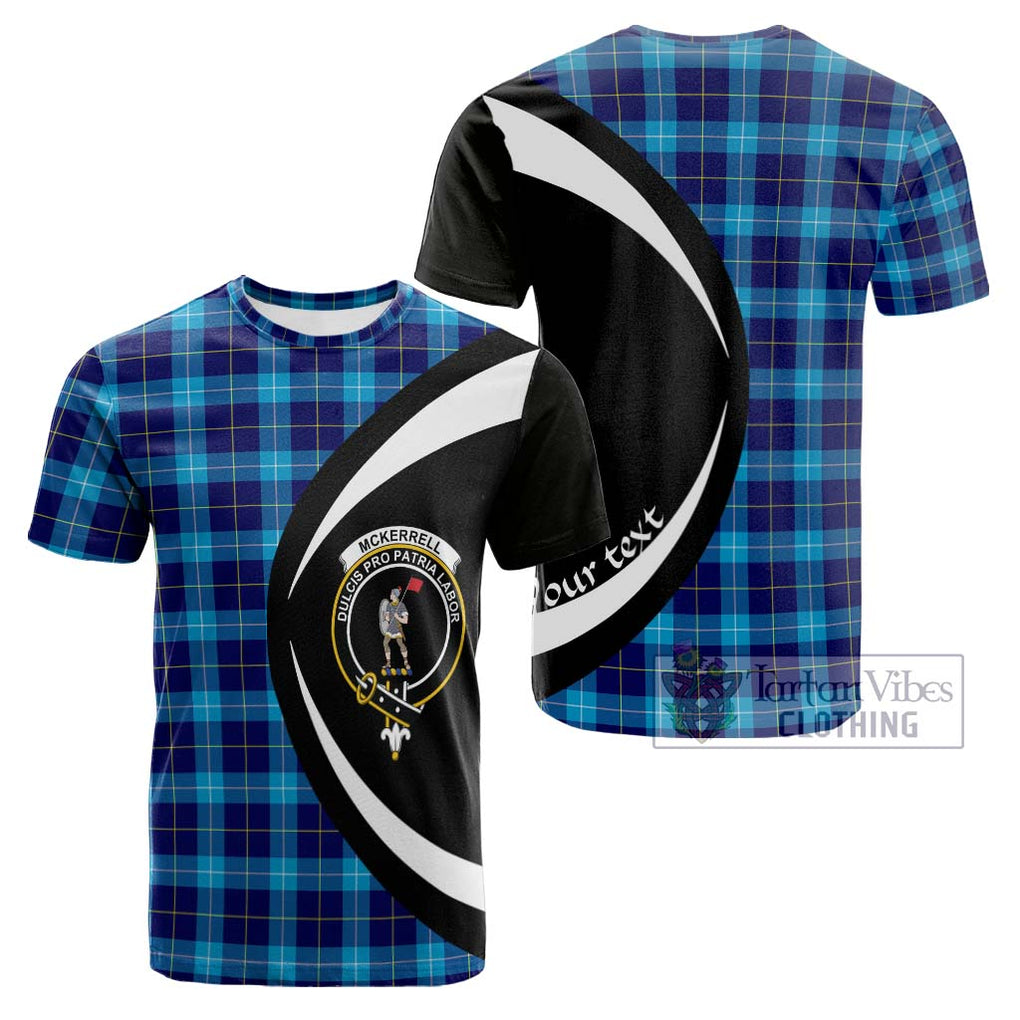 McKerrell Tartan Cotton T-shirt with Family Crest Circle Style Kid's Shirt - Tartan Vibes Clothing