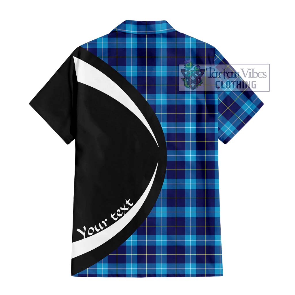 McKerrell Tartan Hawaiian Shirt with Family Crest Circle Style - Tartan Vibes Clothing