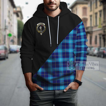 McKerrell Tartan Hoodie with Family Crest and Military Logo Style - Tartan Vibes Clothing