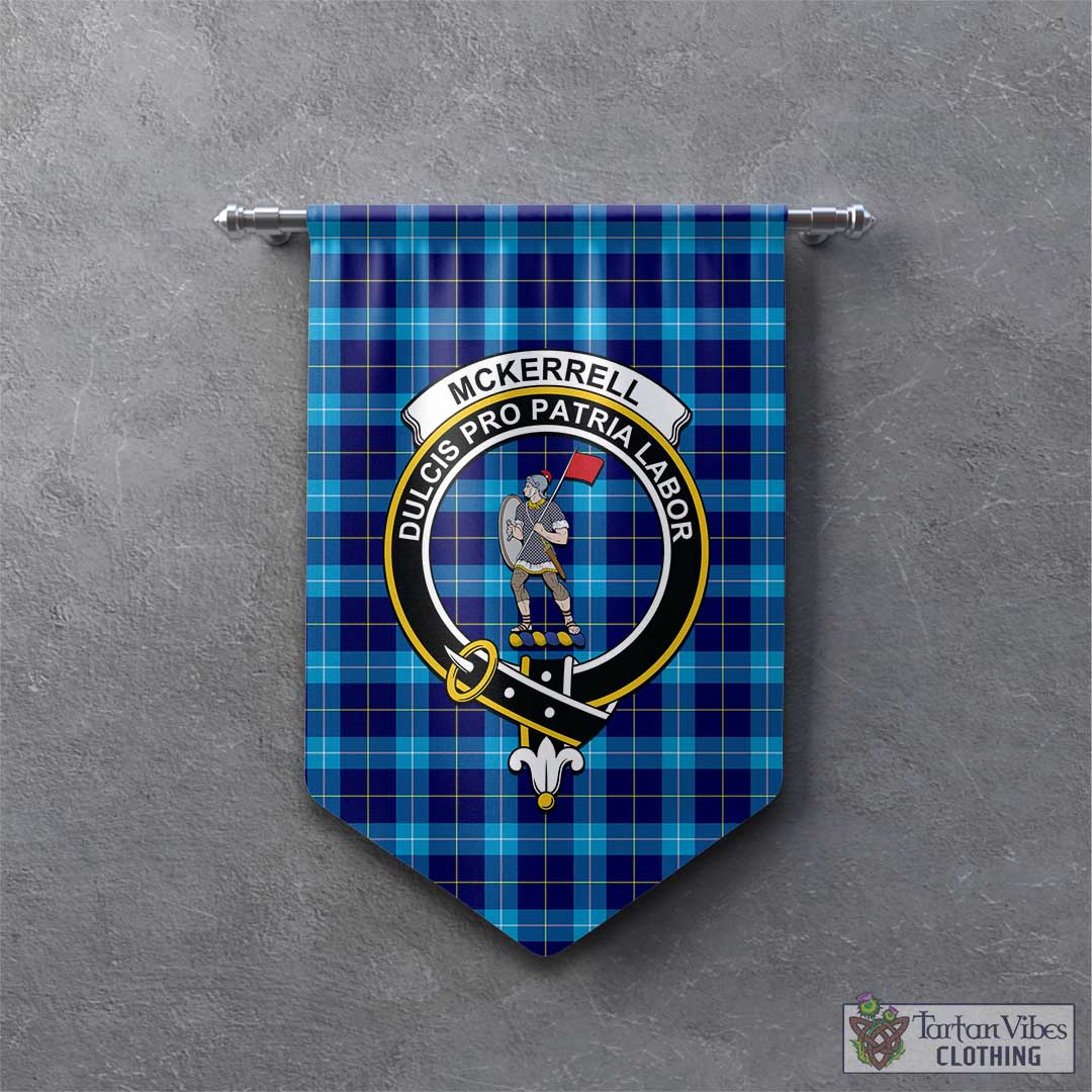 McKerrell Tartan Gonfalon, Tartan Banner with Family Crest - Tartan Vibes Clothing