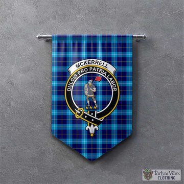 McKerrell Tartan Gonfalon, Tartan Banner with Family Crest - Tartan Vibes Clothing