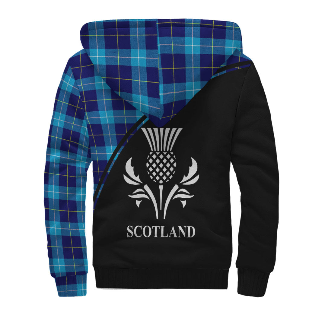 McKerrell Tartan Sherpa Hoodie with Family Crest Curve Style - Tartan Vibes Clothing