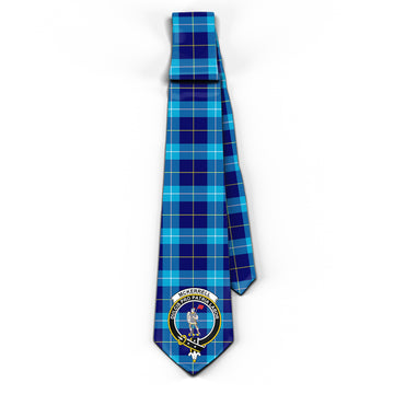 McKerrell Tartan Classic Necktie with Family Crest - Tartan Vibes Clothing