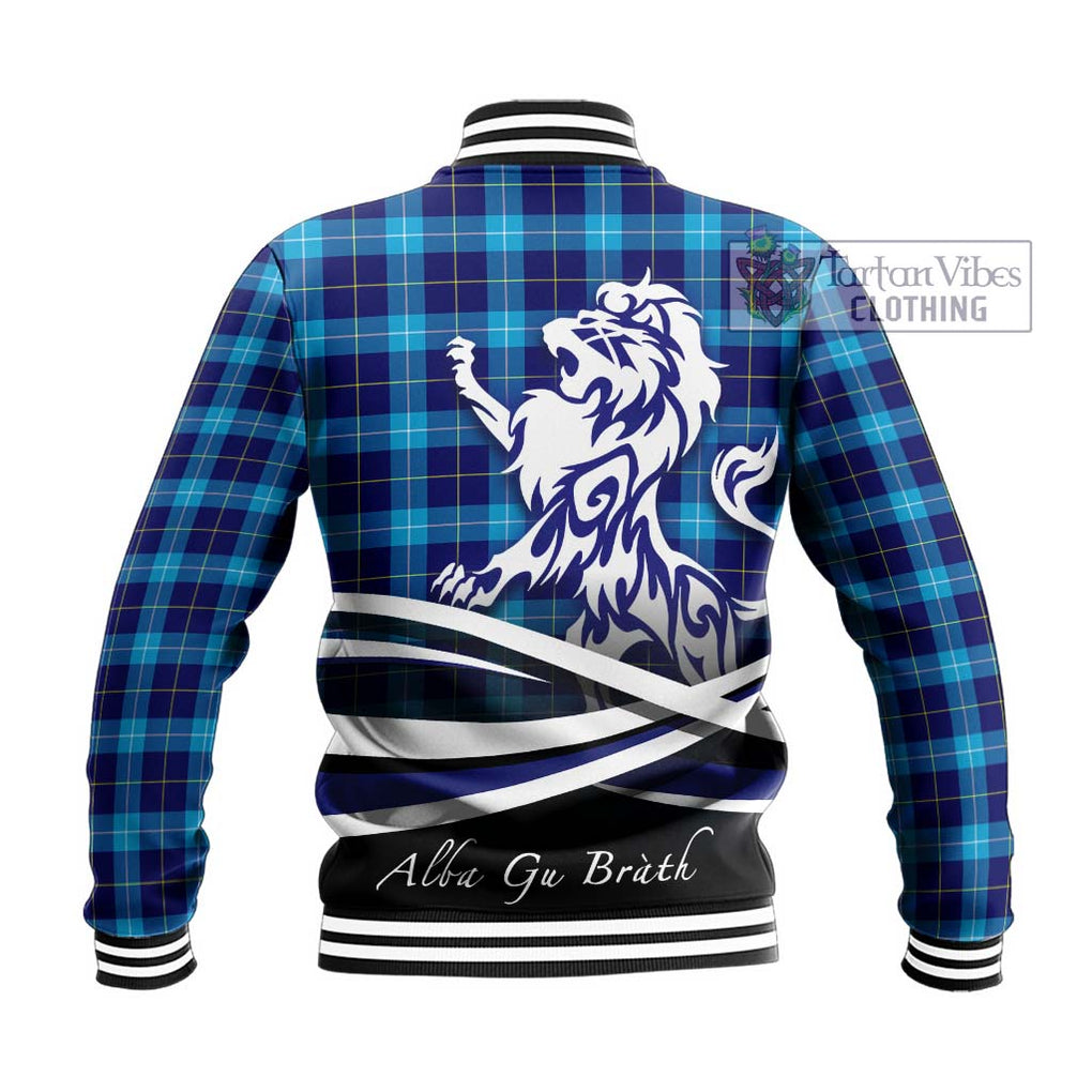 McKerrell Tartan Baseball Jacket with Alba Gu Brath Regal Lion Emblem - Tartan Vibes Clothing