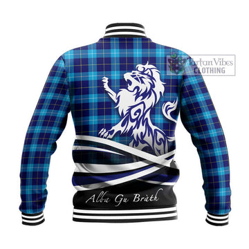 McKerrell Tartan Baseball Jacket with Alba Gu Brath Regal Lion Emblem
