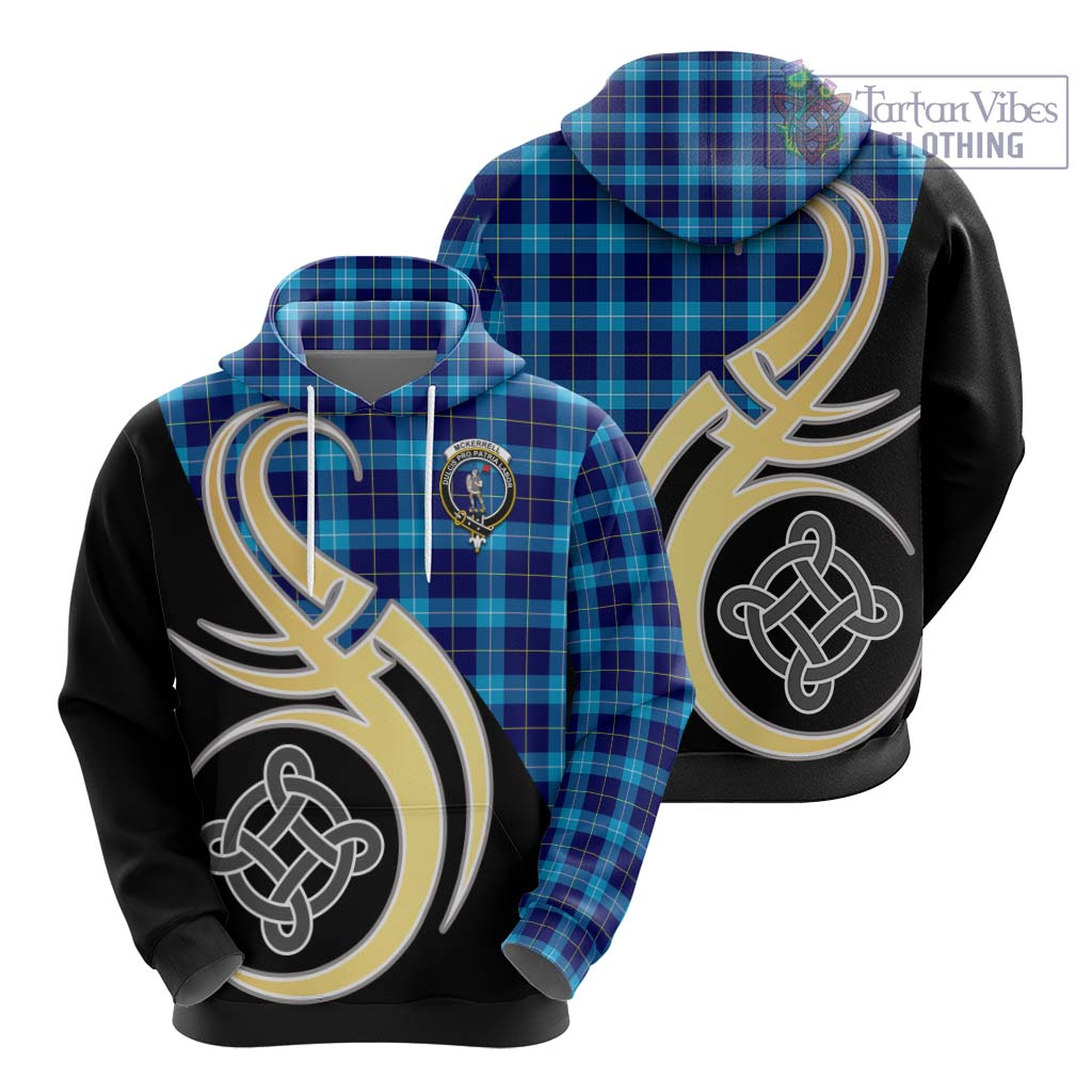 McKerrell Tartan Hoodie with Family Crest and Celtic Symbol Style - Tartan Vibes Clothing