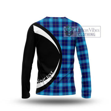 McKerrell Tartan Long Sleeve T-Shirt with Family Crest Circle Style - Tartan Vibes Clothing