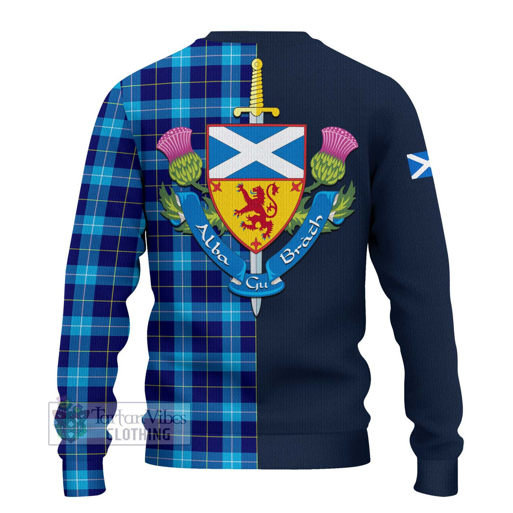 McKerrell Tartan Ugly Sweater Alba with Scottish Lion Royal Arm Half Style - Tartan Vibes Clothing