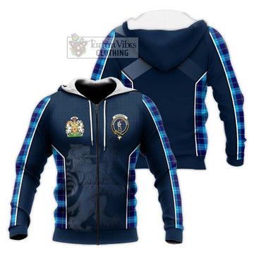 McKerrell Tartan Knitted Hoodie with Family Crest and Lion Rampant Vibes Sport Style Unisex Knitted Zip Hoodie - Tartan Vibes Clothing