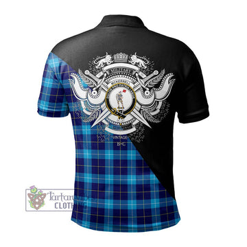 McKerrell Tartan Polo Shirt with Family Crest and Military Logo Style - Tartan Vibes Clothing