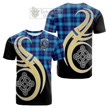 McKerrell Tartan Cotton T-shirt with Family Crest and Celtic Symbol Style Kid's Shirt - Tartan Vibes Clothing