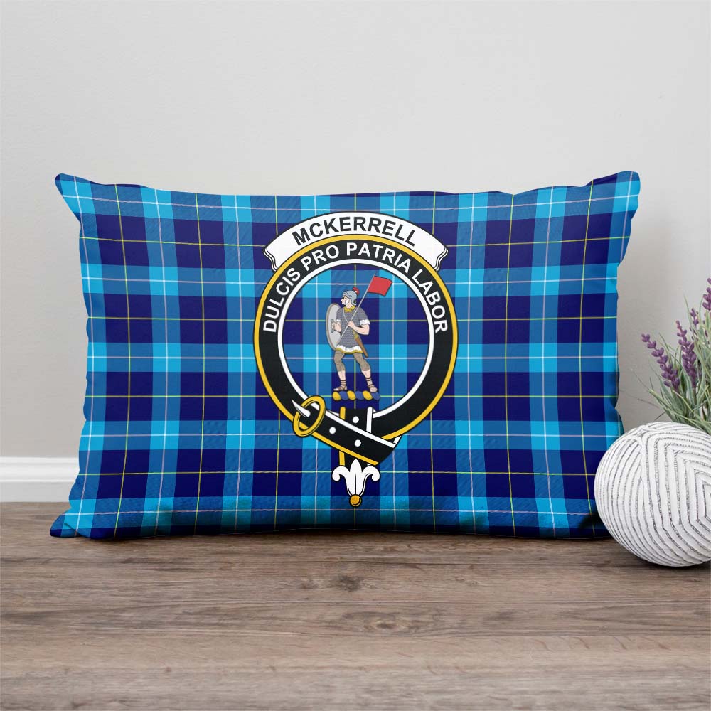 McKerrell Tartan Pillow Cover with Family Crest - Tartan Vibes Clothing