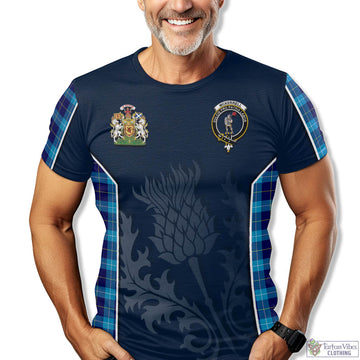 McKerrell Tartan T-Shirt with Family Crest and Scottish Thistle Vibes Sport Style - Tartan Vibes Clothing