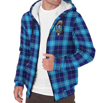 McKerrell Tartan Sherpa Hoodie with Family Crest - Tartan Vibes Clothing