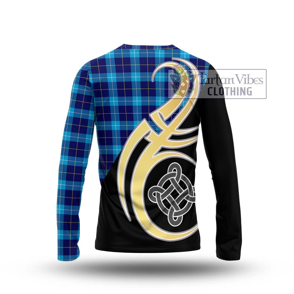 McKerrell Tartan Long Sleeve T-Shirt with Family Crest and Celtic Symbol Style - Tartan Vibes Clothing