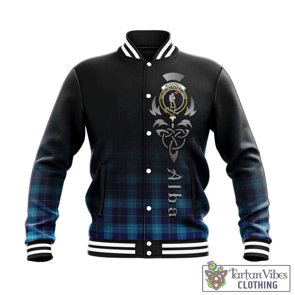 McKerrell Tartan Baseball Jacket Featuring Alba Gu Brath Family Crest Celtic Inspired - Tartan Vibes Clothing