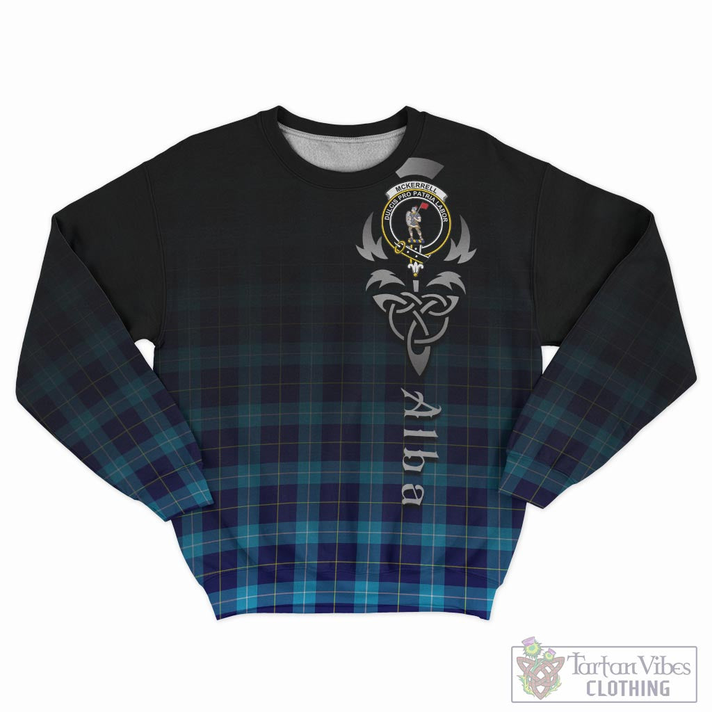 McKerrell Tartan Sweatshirt Featuring Alba Gu Brath Family Crest Celtic Inspired - Tartan Vibes Clothing