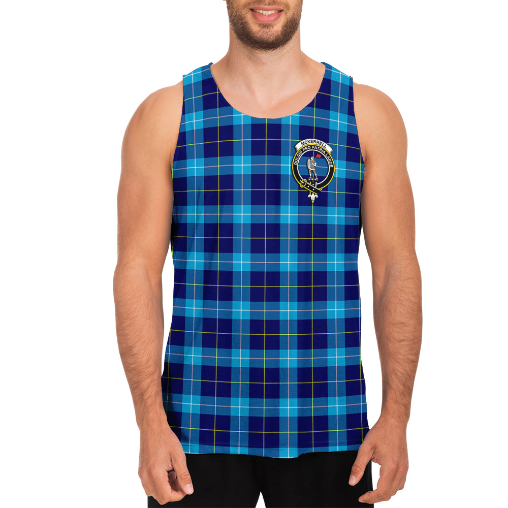 McKerrell Tartan Mens Tank Top with Family Crest - Tartan Vibes Clothing