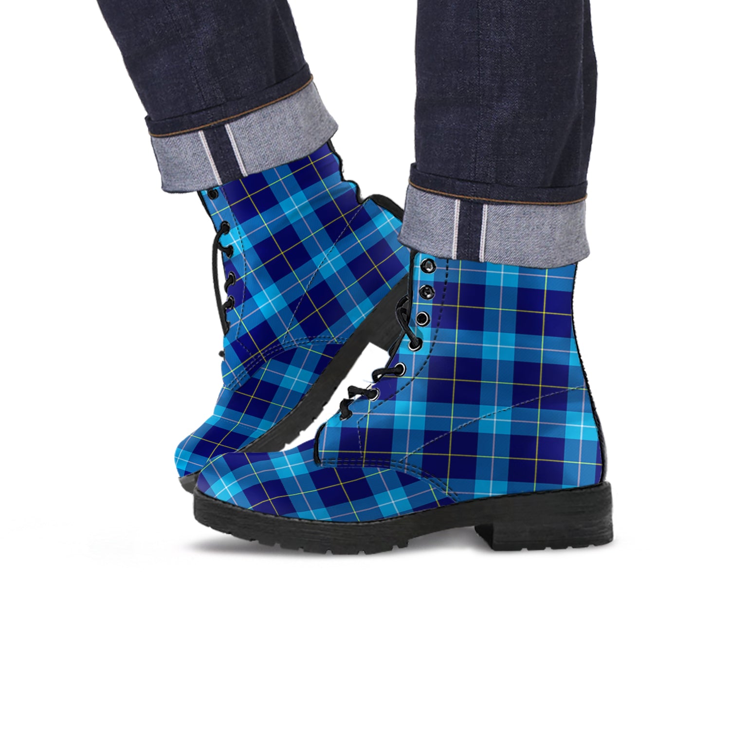 McKerrell Tartan Leather Boots - Tartan Vibes Clothing