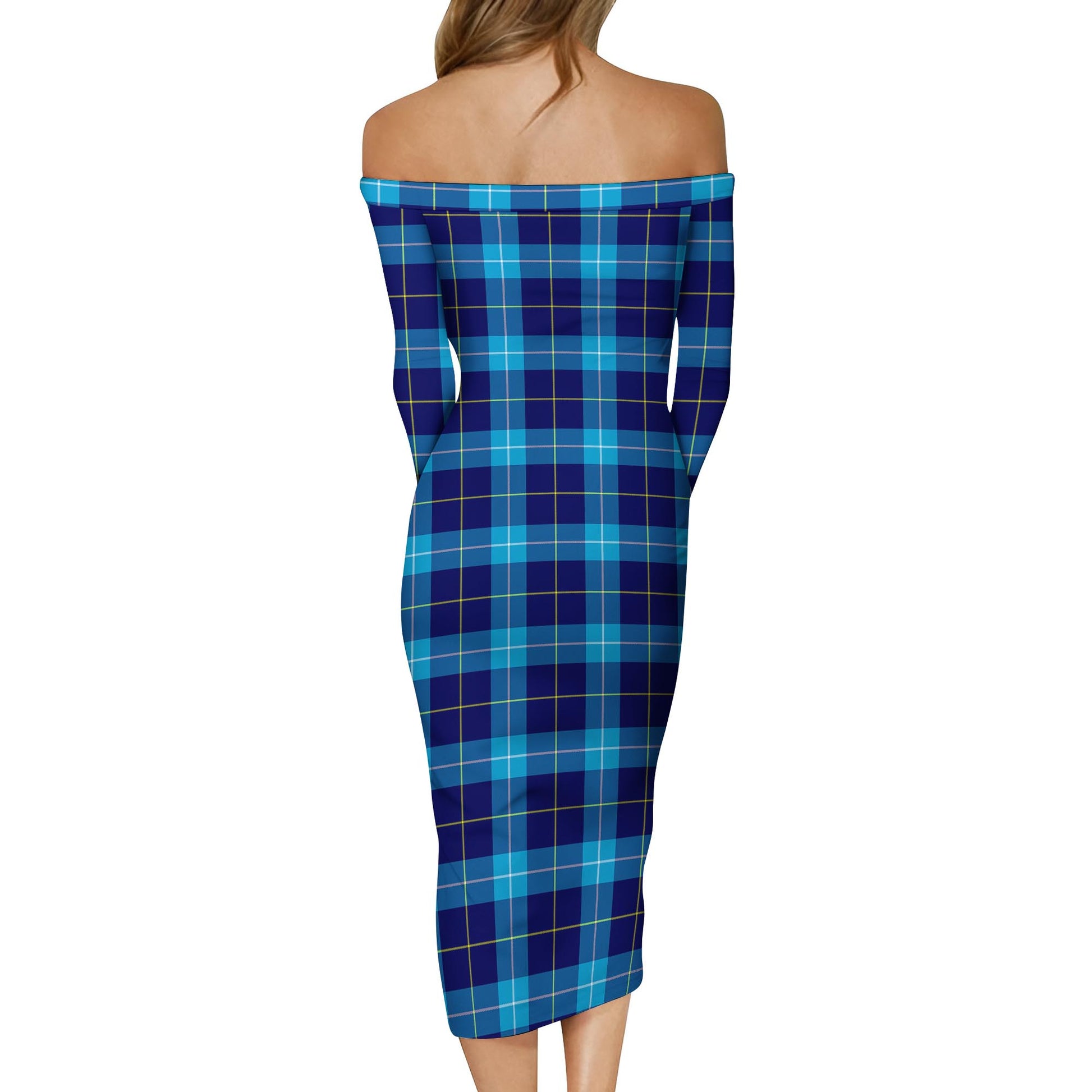 McKerrell Tartan Off Shoulder Lady Dress - Tartan Vibes Clothing