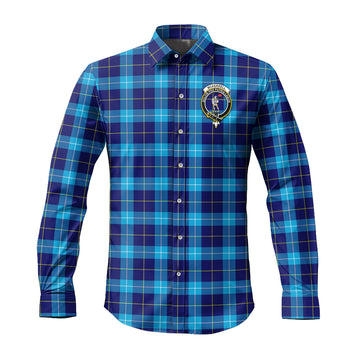 McKerrell Tartan Long Sleeve Button Up Shirt with Family Crest Men's Shirt - Tartan Vibes Clothing