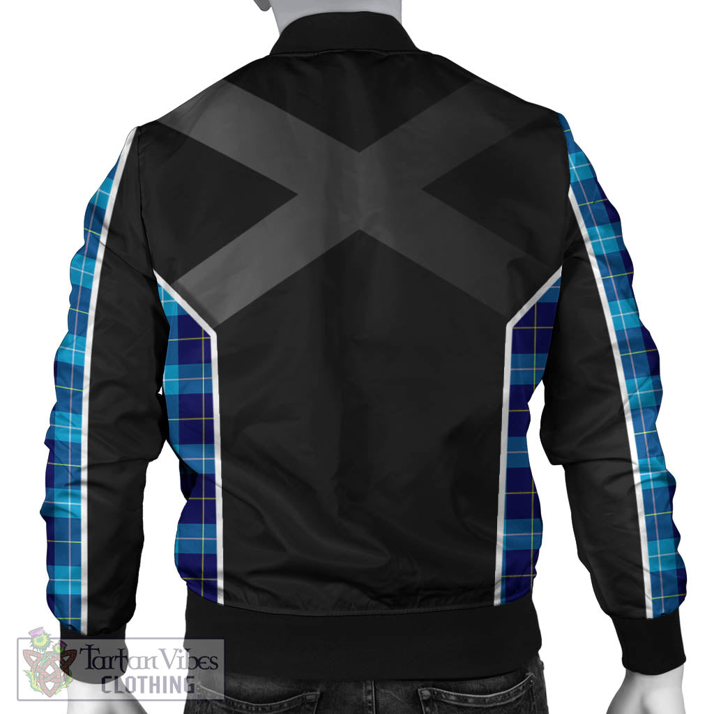 McKerrell Tartan Bomber Jacket with Family Crest and Scottish Thistle Vibes Sport Style - Tartan Vibes Clothing