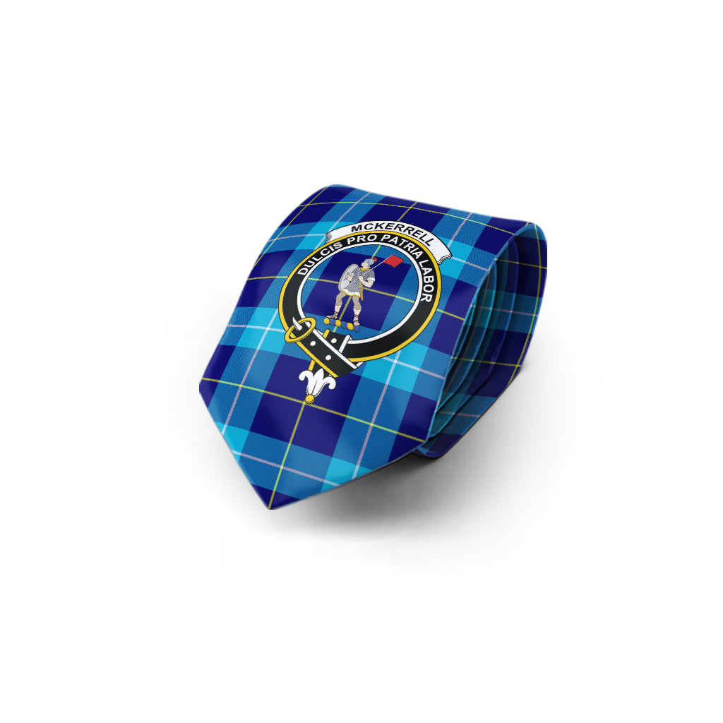 McKerrell Tartan Classic Necktie with Family Crest - Tartan Vibes Clothing