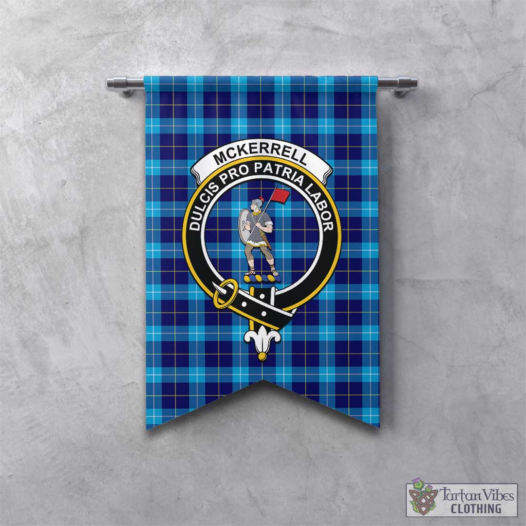 McKerrell Tartan Gonfalon, Tartan Banner with Family Crest - Tartan Vibes Clothing