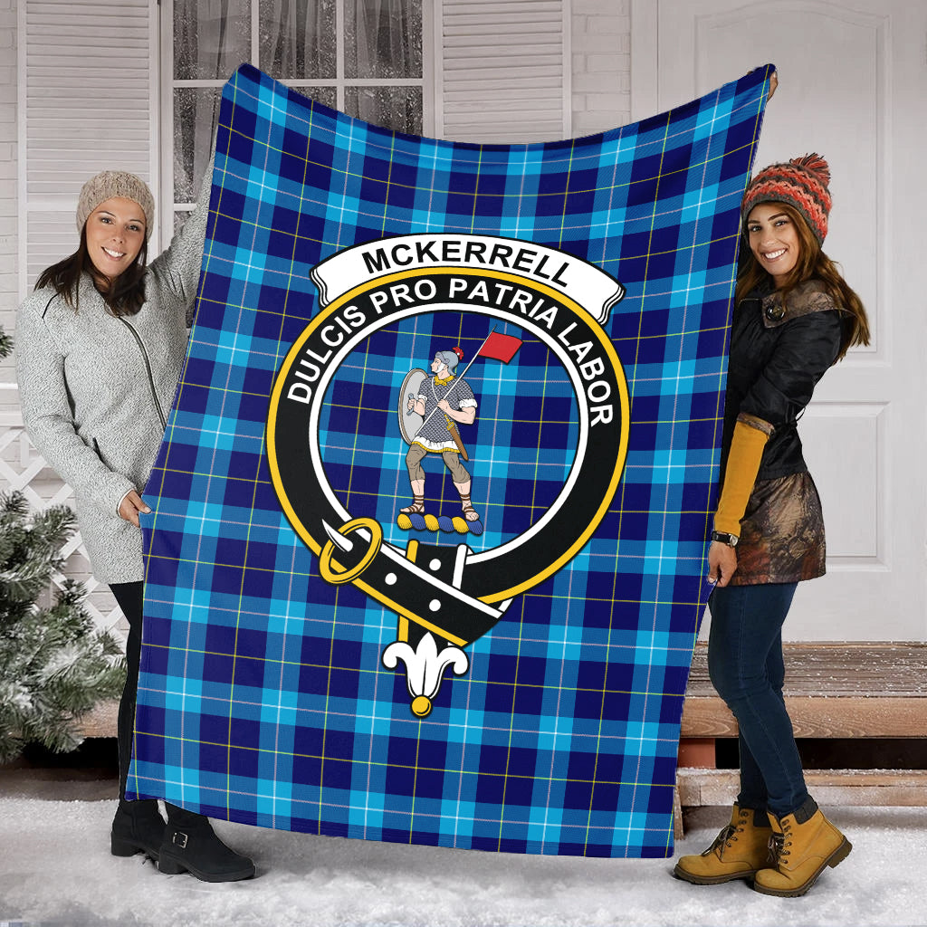 McKerrell Tartan Blanket with Family Crest - Tartan Vibes Clothing