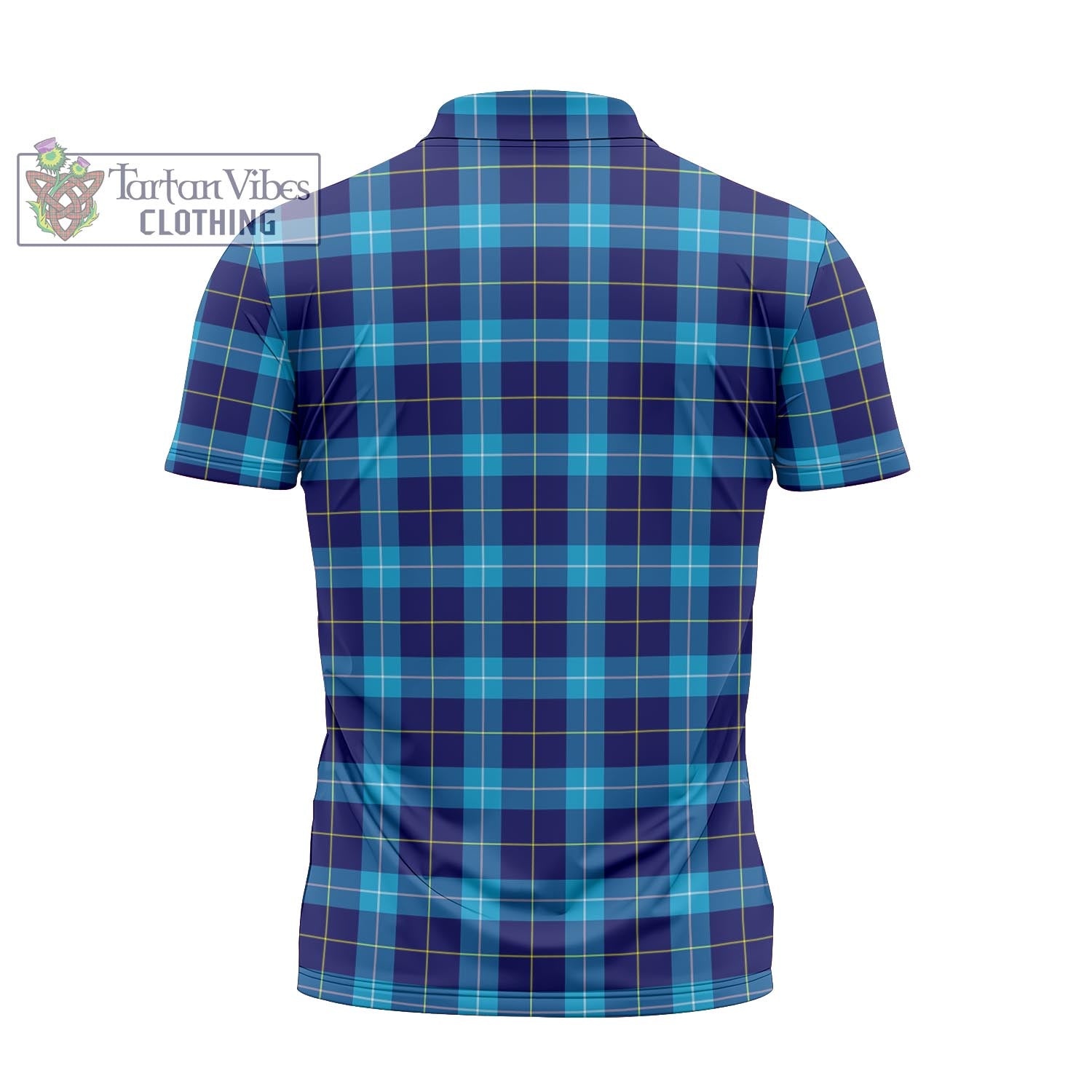 McKerrell Tartan Zipper Polo Shirt with Family Crest - Tartan Vibes Clothing