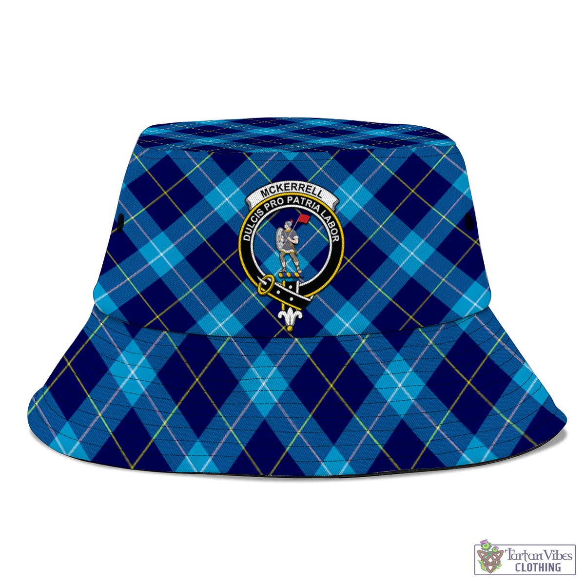 McKerrell Tartan Bucket Hat with Family Crest - Tartan Vibes Clothing