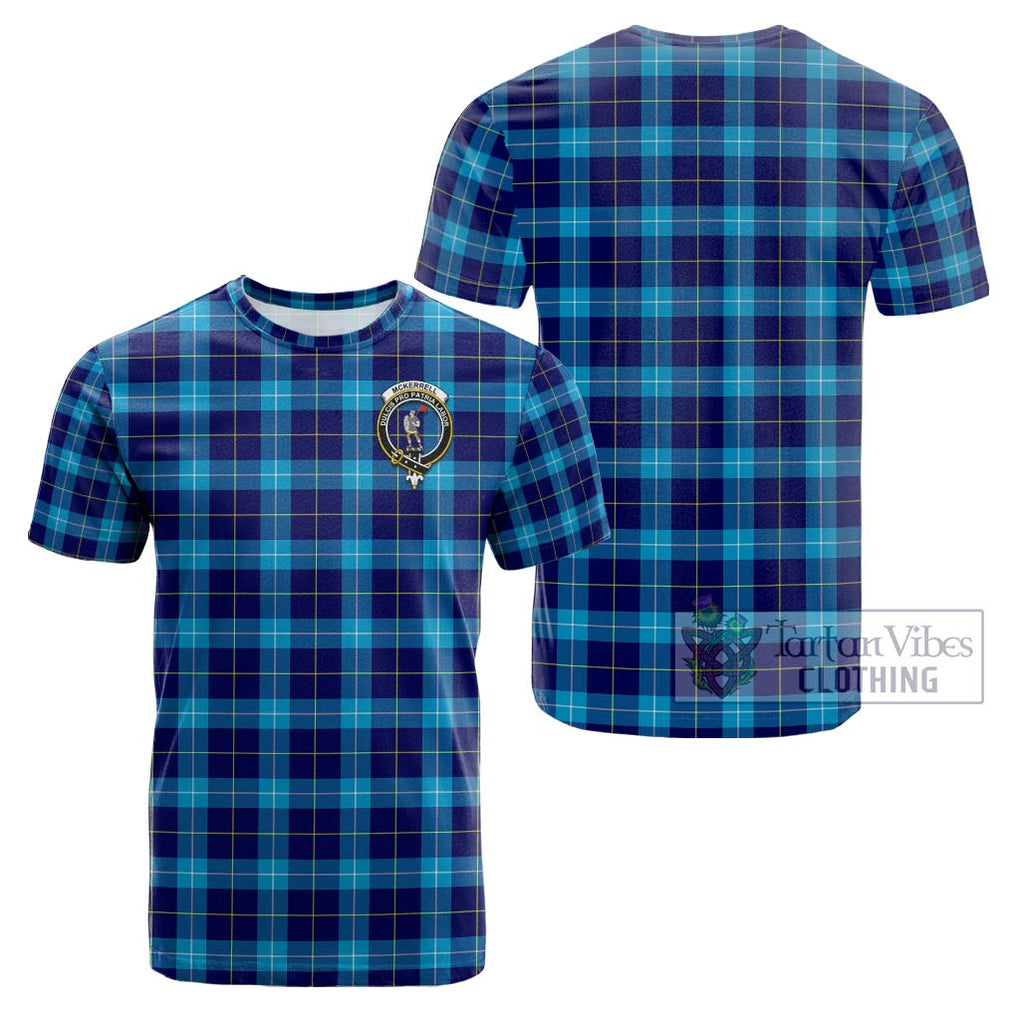 McKerrell Tartan Cotton T-Shirt with Family Crest - Tartan Vibes Clothing