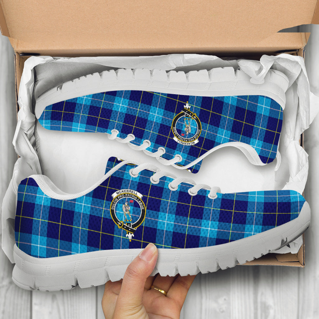 McKerrell Tartan Sneakers with Family Crest - Tartan Vibes Clothing