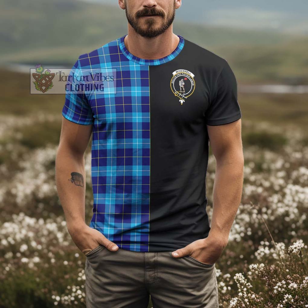 McKerrell Tartan T-Shirt with Family Crest and Half Of Me Style - Tartan Vibes Clothing