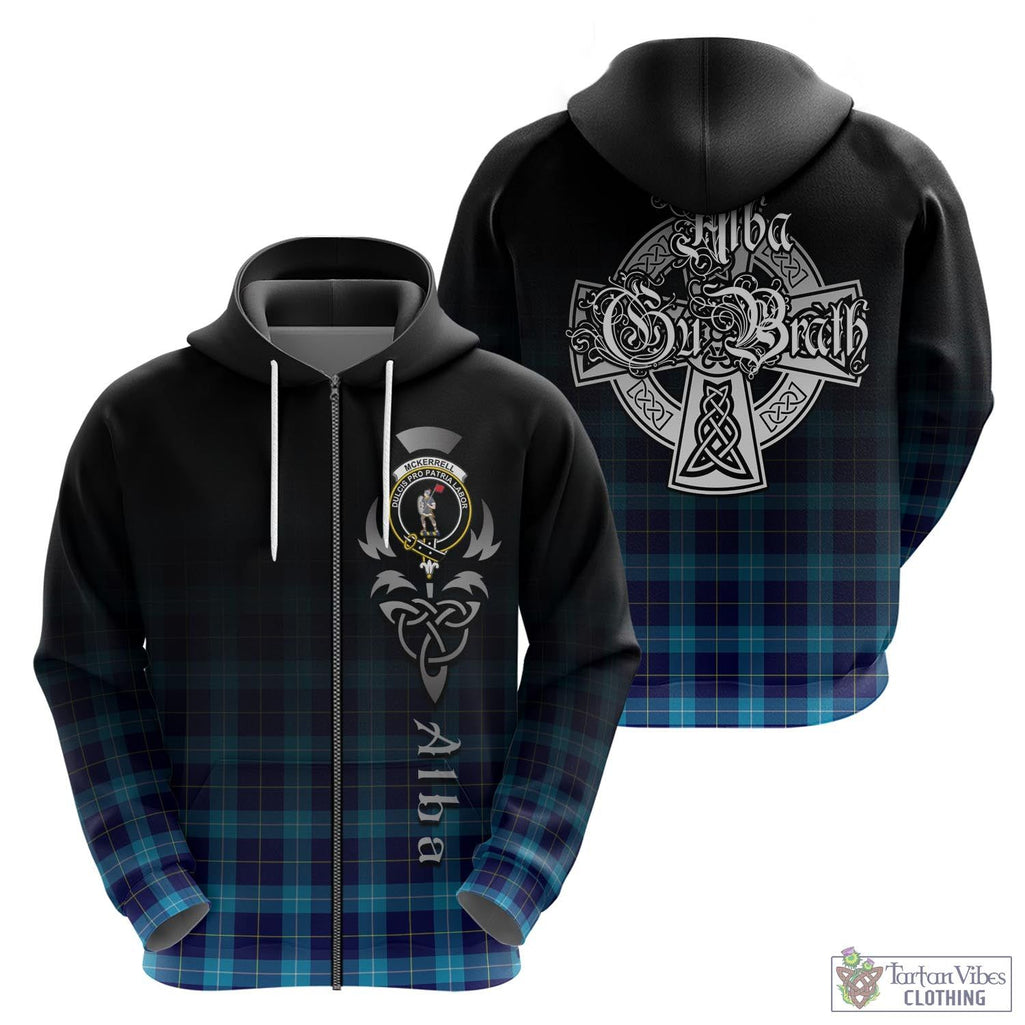McKerrell Tartan Hoodie Featuring Alba Gu Brath Family Crest Celtic Inspired - Tartan Vibes Clothing