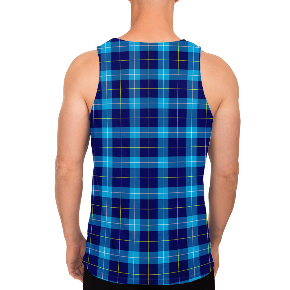 McKerrell Tartan Mens Tank Top with Family Crest - Tartan Vibes Clothing
