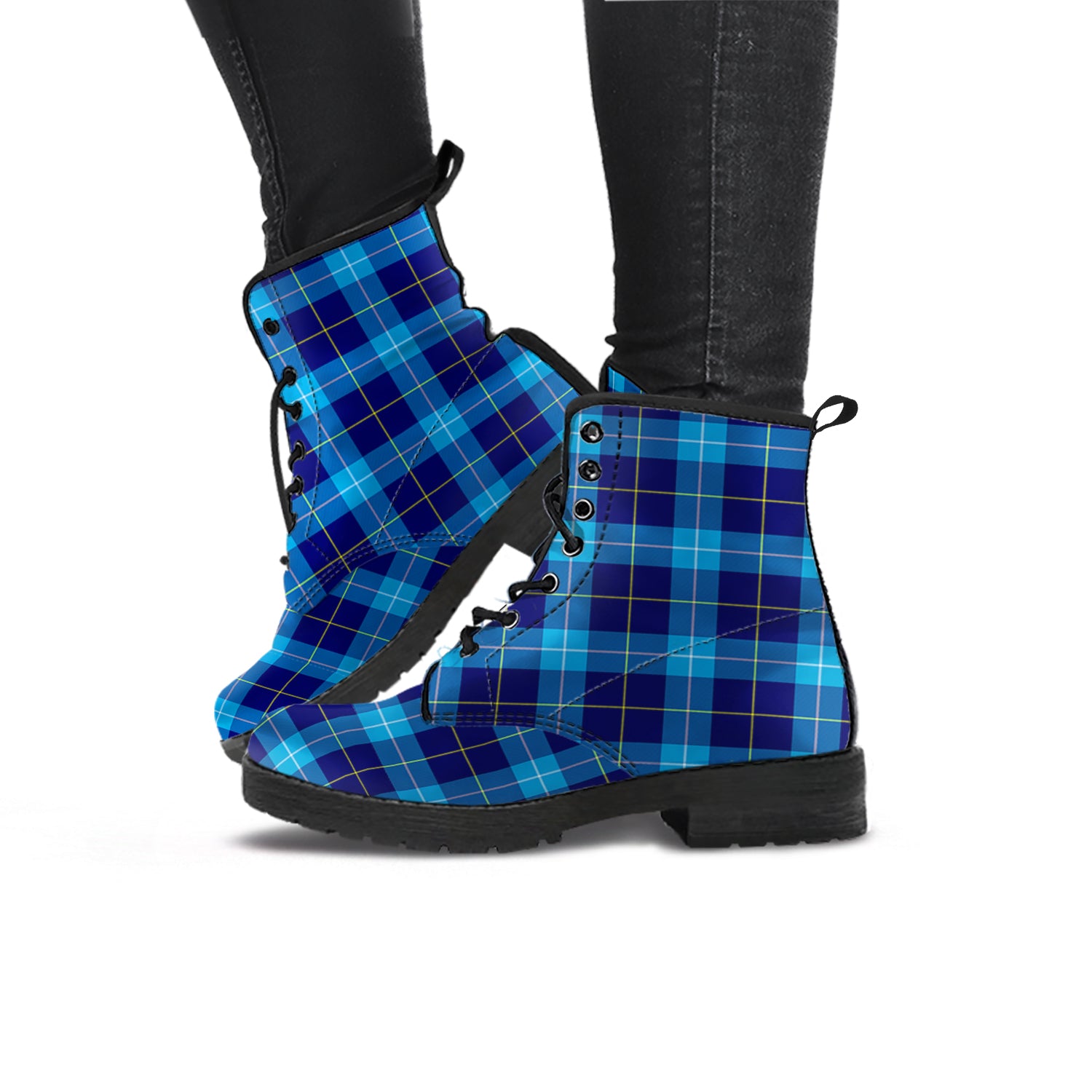 McKerrell Tartan Leather Boots - Tartan Vibes Clothing