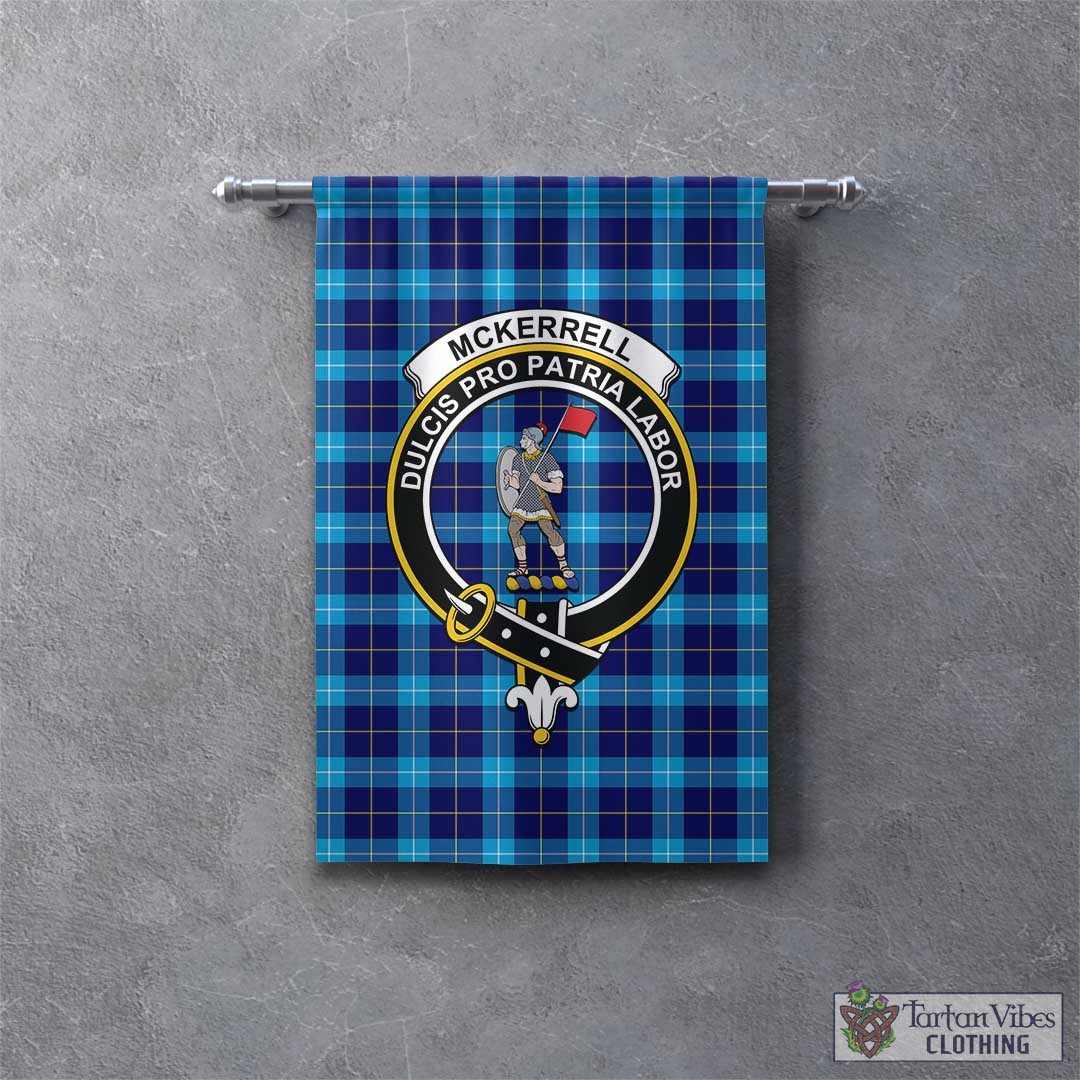 McKerrell Tartan Gonfalon, Tartan Banner with Family Crest - Tartan Vibes Clothing