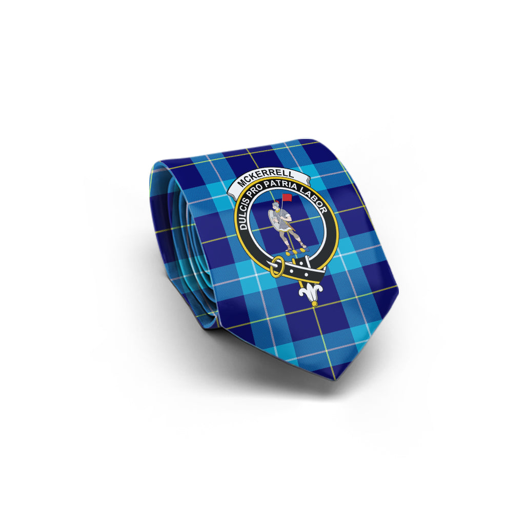 McKerrell Tartan Classic Necktie with Family Crest - Tartan Vibes Clothing