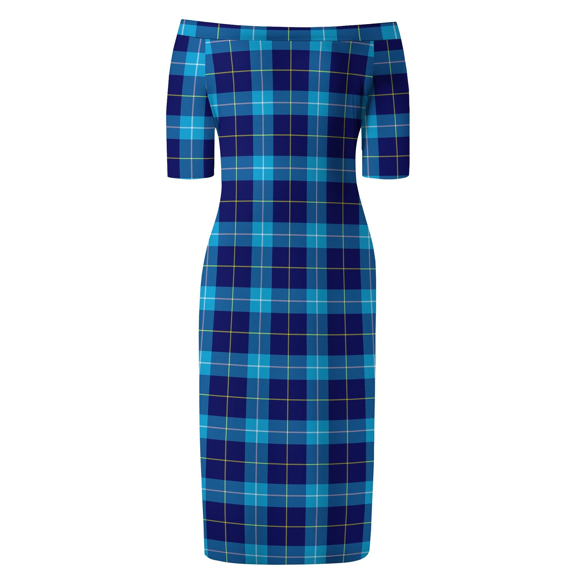 McKerrell Tartan Off Shoulder Lady Dress - Tartan Vibes Clothing