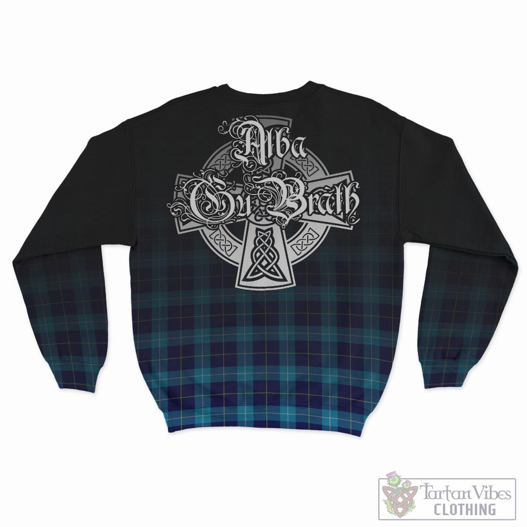 McKerrell Tartan Sweatshirt Featuring Alba Gu Brath Family Crest Celtic Inspired - Tartan Vibes Clothing